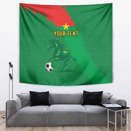Burkina Faso Football Custom Tapestry Go Stallions