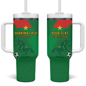 Burkina Faso Football Custom Tumbler With Handle Go Stallions