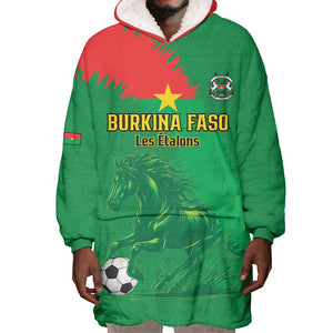 Burkina Faso Football Custom Wearable Blanket Hoodie Go Stallions