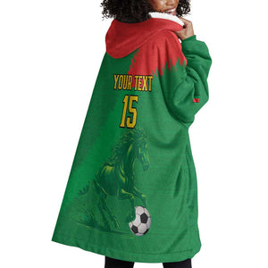 Burkina Faso Football Custom Wearable Blanket Hoodie Go Stallions