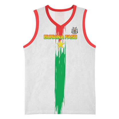 Burkina Faso Football Custom Basketball Jersey Go Champions - African Pride