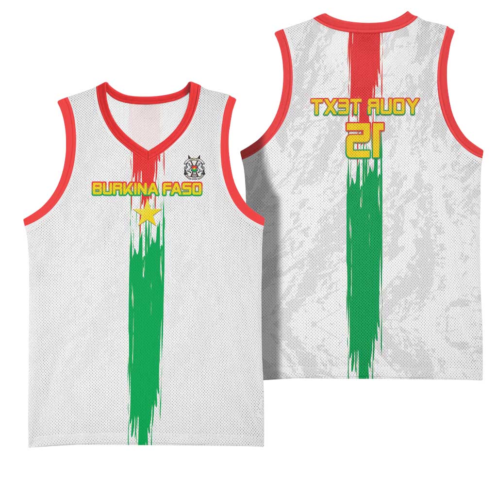 Burkina Faso Football Custom Basketball Jersey Go Champions - African Pride