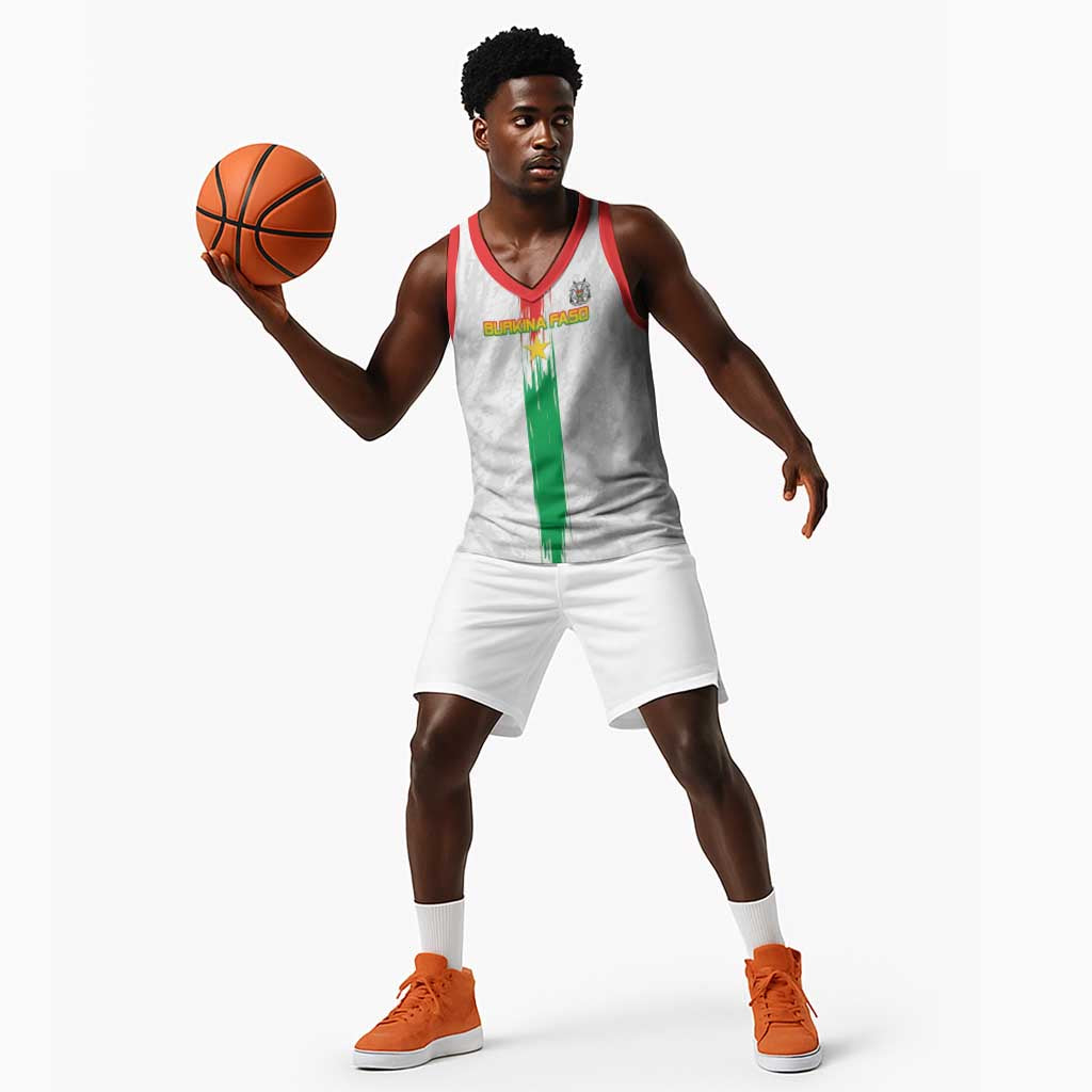 Burkina Faso Football Custom Basketball Jersey Go Champions - African Pride
