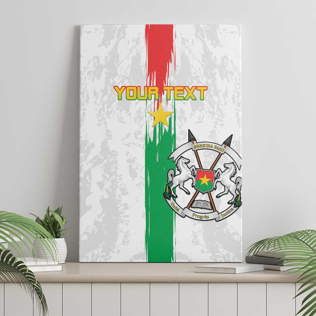 Burkina Faso Football Custom Canvas Wall Art Go Champions