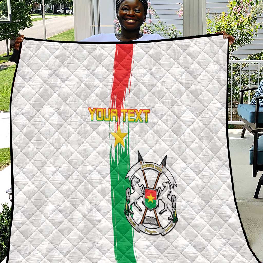 Burkina Faso Football Custom Quilt Go Champions