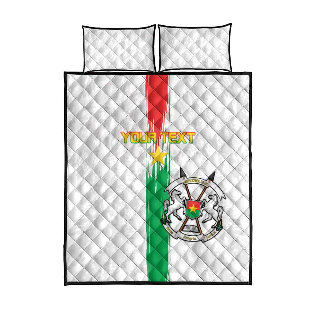 Burkina Faso Football Custom Quilt Bed Set Go Champions