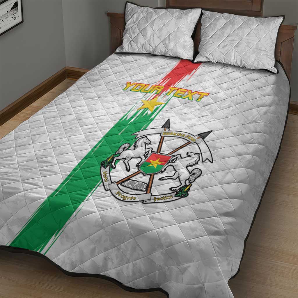 Burkina Faso Football Custom Quilt Bed Set Go Champions