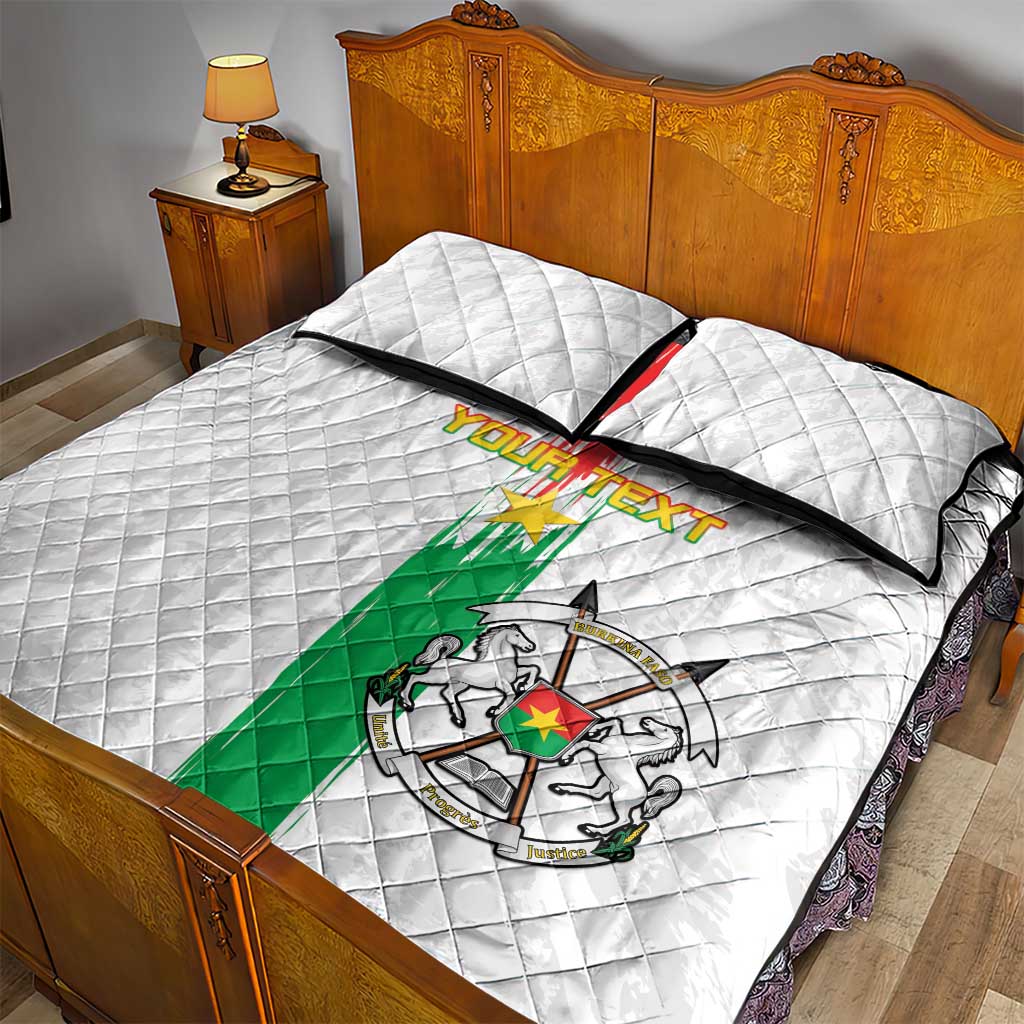 Burkina Faso Football Custom Quilt Bed Set Go Champions