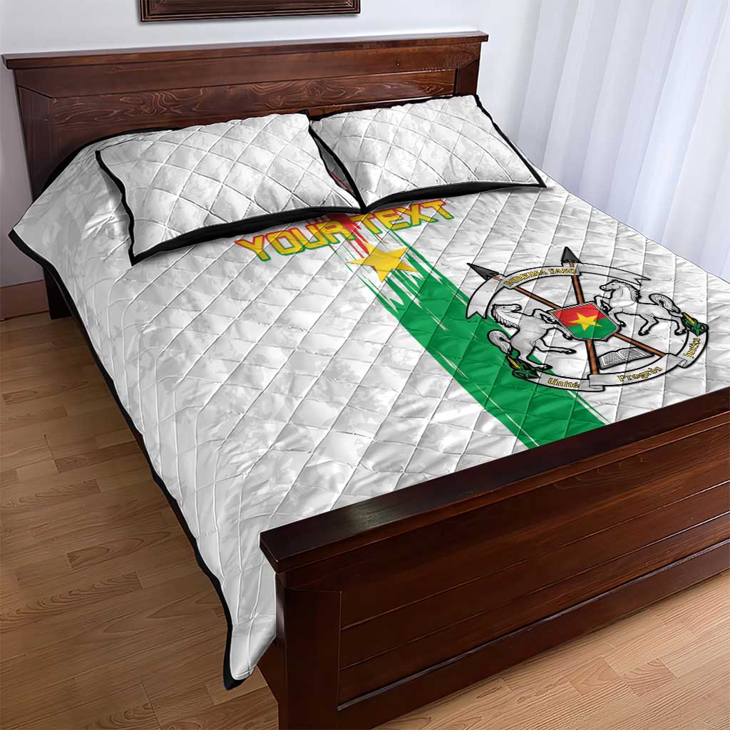 Burkina Faso Football Custom Quilt Bed Set Go Champions