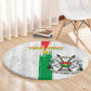 Burkina Faso Football Custom Round Carpet Go Champions