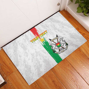 Burkina Faso Football Custom Rubber Doormat Go Champions
