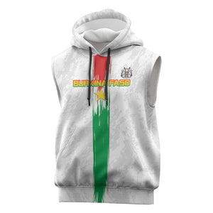 Burkina Faso Football Custom Sleeveless Hoodie Go Champions - African Pride