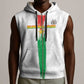 Burkina Faso Football Custom Sleeveless Zip Hoodie Go Champions - African Pride