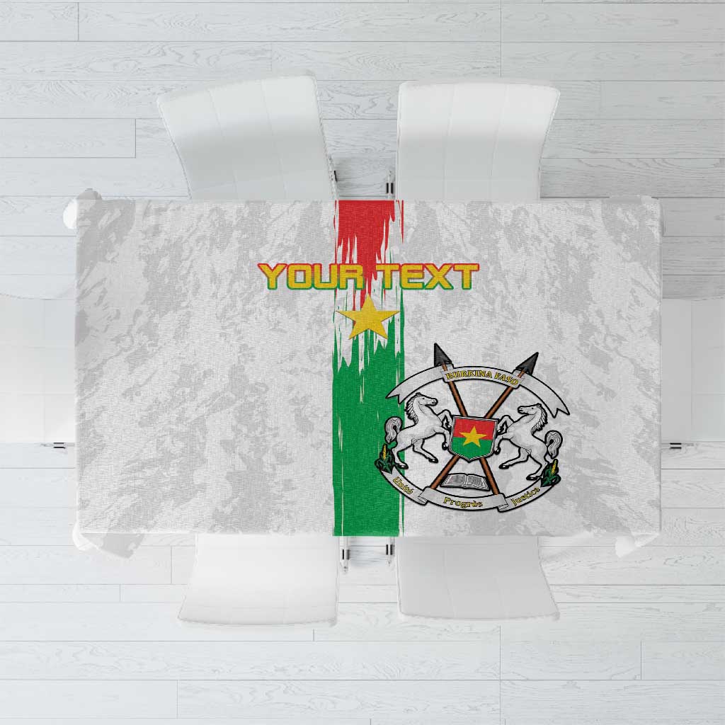 Burkina Faso Football Custom Tablecloth Go Champions