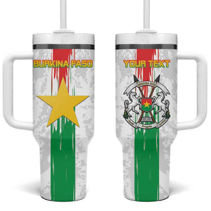 Burkina Faso Football Custom Tumbler With Handle Go Champions