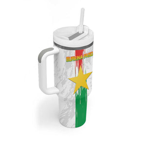 Burkina Faso Football Custom Tumbler With Handle Go Champions