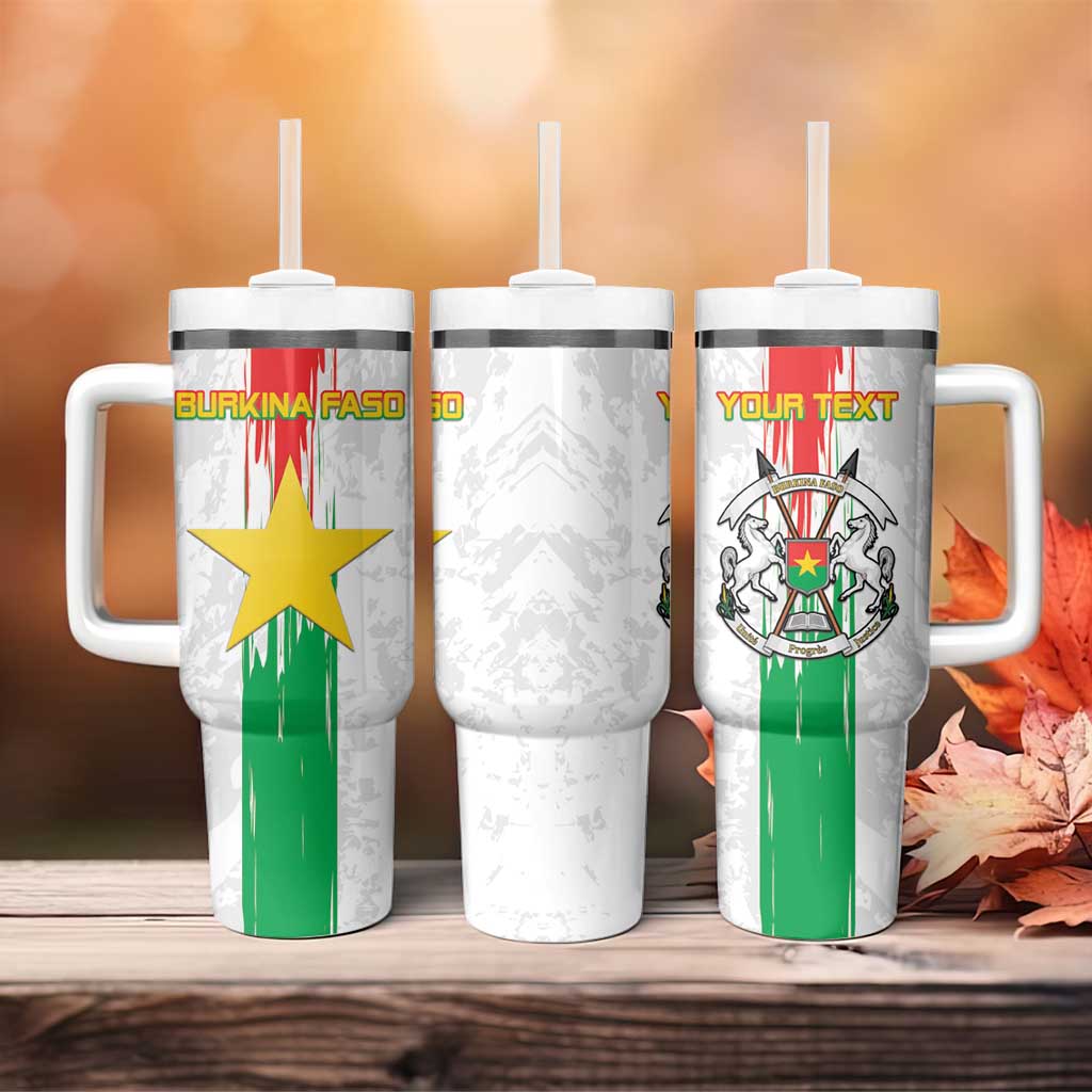 Burkina Faso Football Custom Tumbler With Handle Go Champions