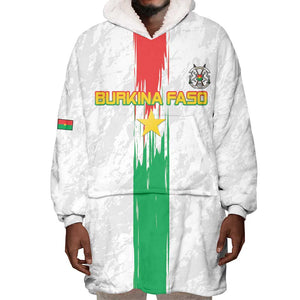 Burkina Faso Football Custom Wearable Blanket Hoodie Go Champions