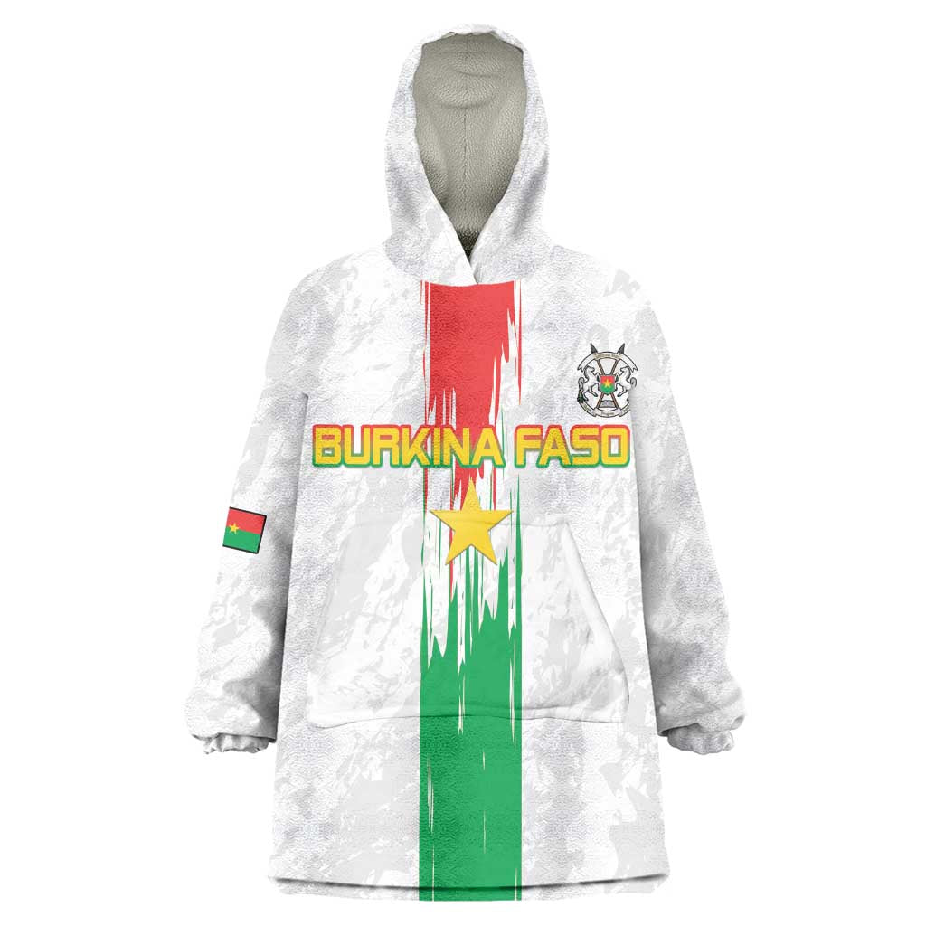 Burkina Faso Football Custom Wearable Blanket Hoodie Go Champions