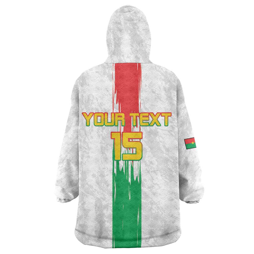 Burkina Faso Football Custom Wearable Blanket Hoodie Go Champions