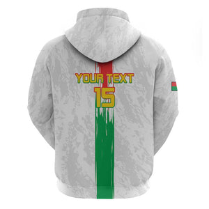 Burkina Faso Football Custom Zip Hoodie Go Champions