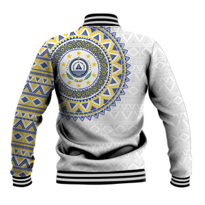 Cape Verde African Tribal Pattern Baseball Jacket Chest Arm Tattoo