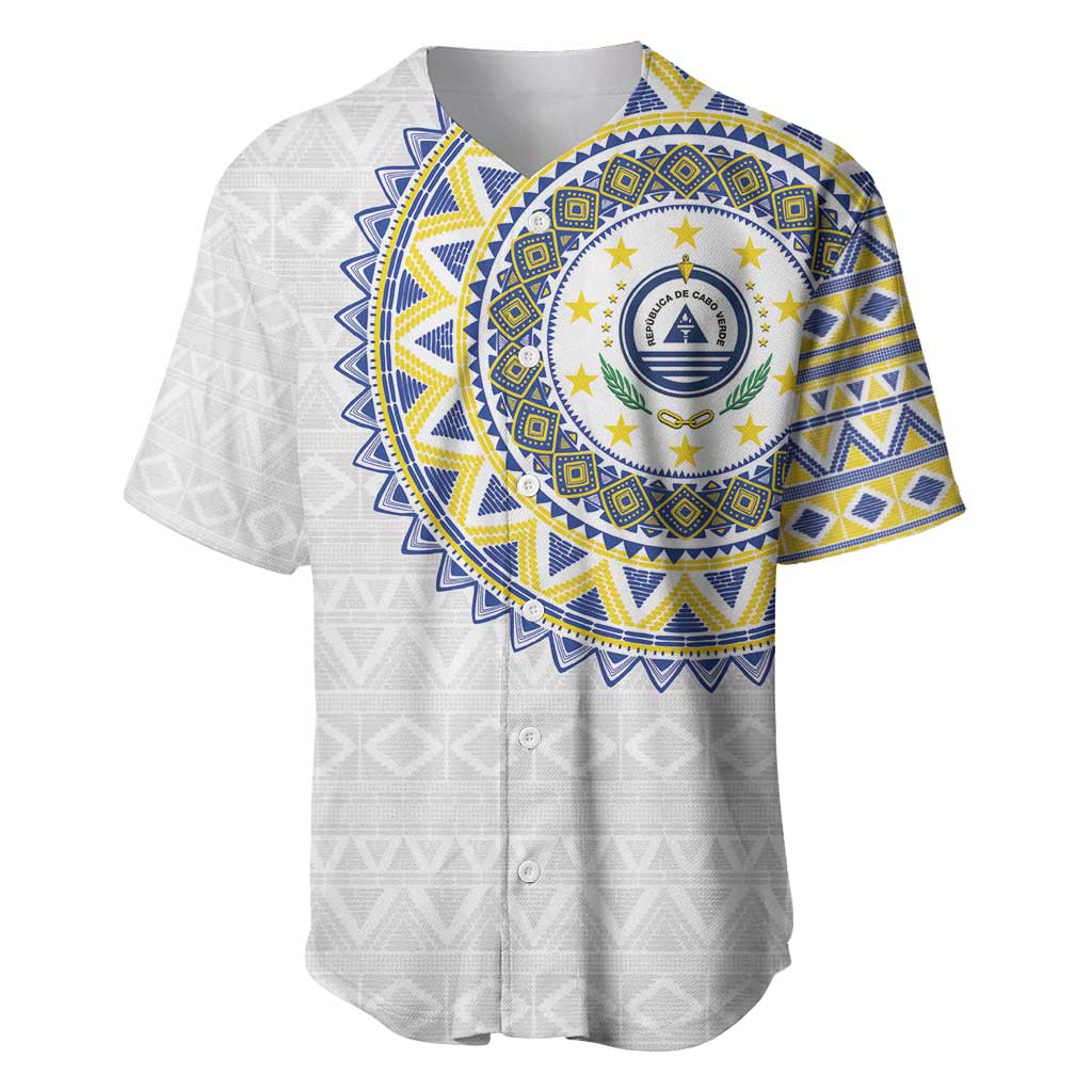 Cape Verde African Tribal Pattern Baseball Jersey Chest Arm Tattoo