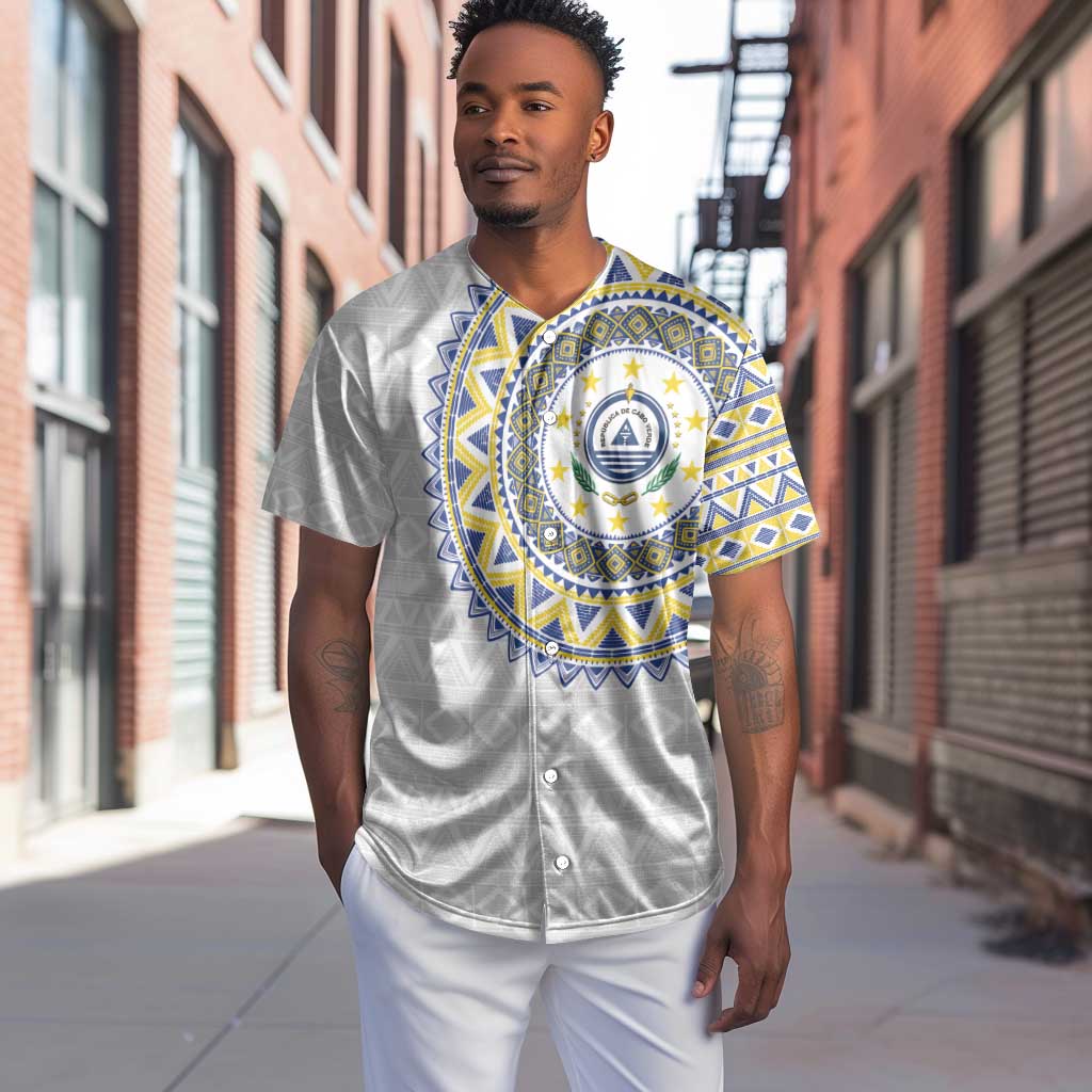 Cape Verde African Tribal Pattern Baseball Jersey Chest Arm Tattoo