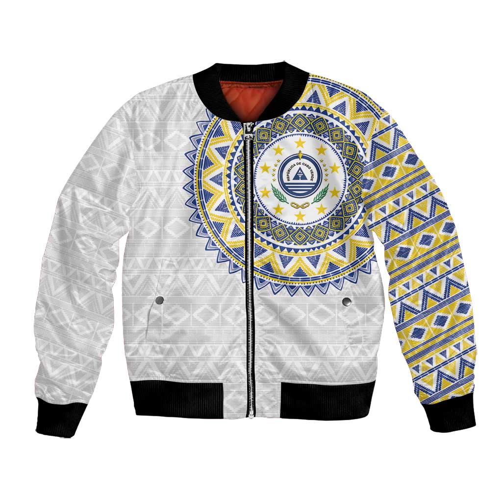 Cape Verde African Tribal Pattern Bomber Jacket Chest Arm Tattoo