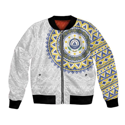 Cape Verde African Tribal Pattern Bomber Jacket Chest Arm Tattoo