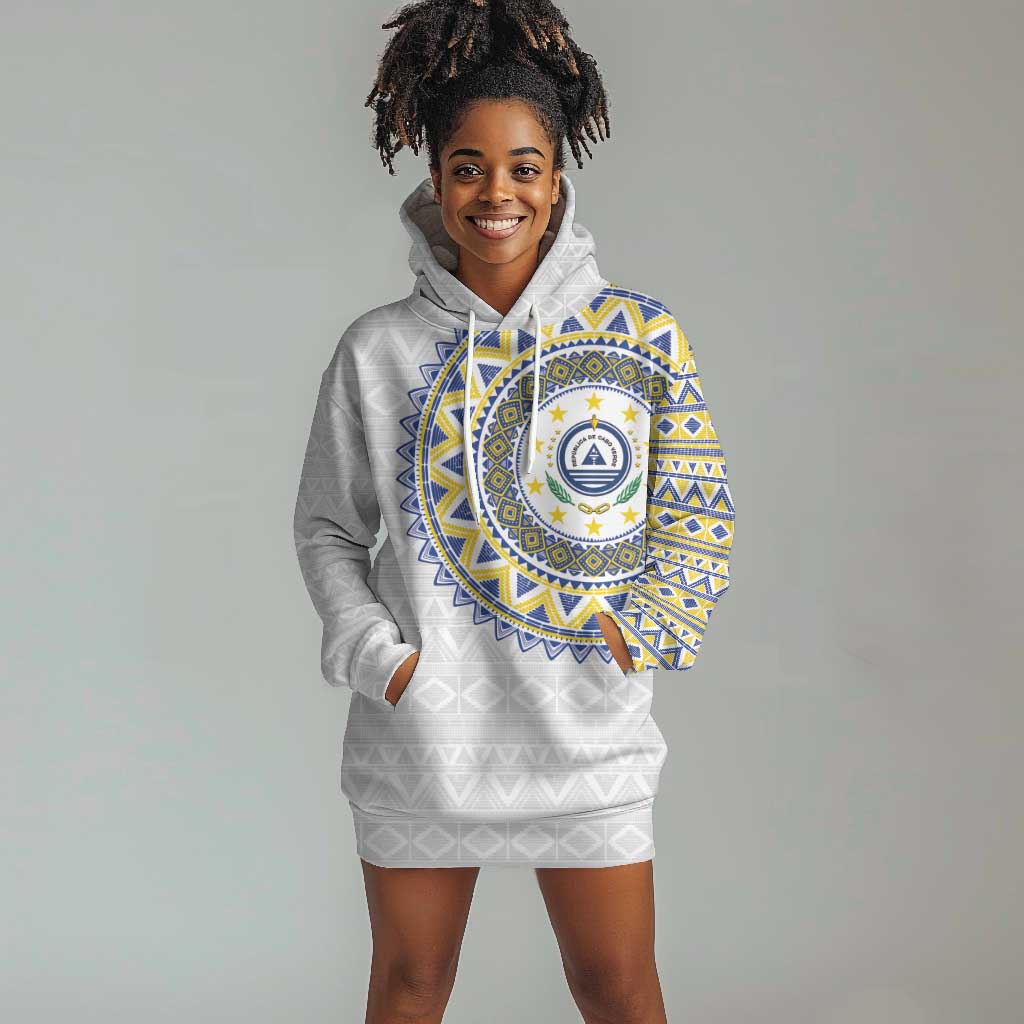 Cape Verde African Tribal Pattern Hoodie Dress Chest Arm Tattoo