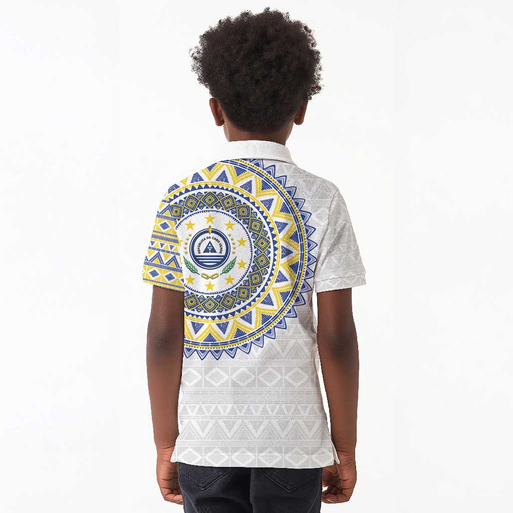 Cape Verde African Tribal Pattern Kid Polo Shirt Chest Arm Tattoo