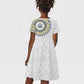 Cape Verde African Tribal Pattern Kid Short Sleeve Dress Chest Arm Tattoo
