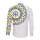 Cape Verde African Tribal Pattern Long Sleeve Button Shirt Chest Arm Tattoo