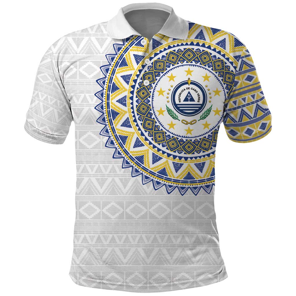 Cape Verde African Tribal Pattern Polo Shirt Chest Arm Tattoo
