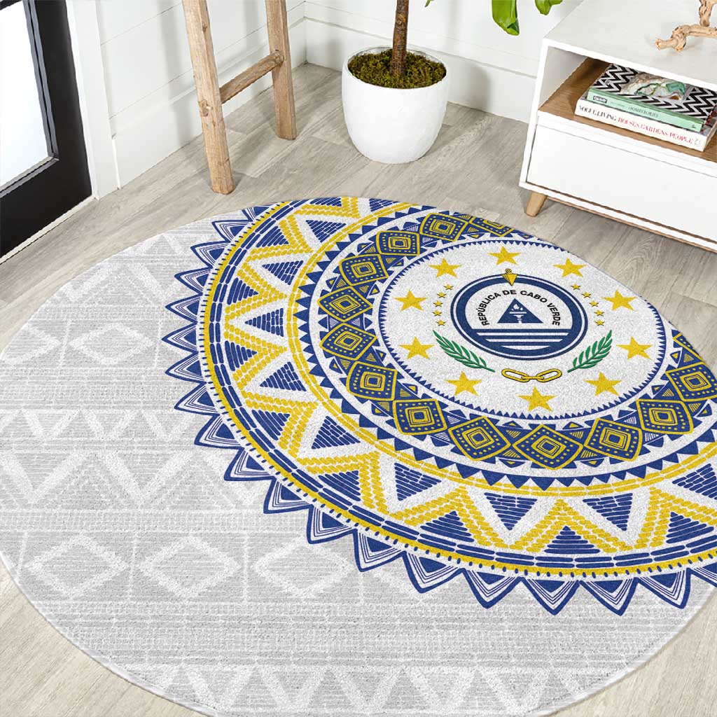 Cape Verde African Tribal Pattern Round Carpet Chest Arm Tattoo