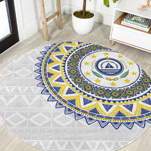 Cape Verde African Tribal Pattern Round Carpet Chest Arm Tattoo