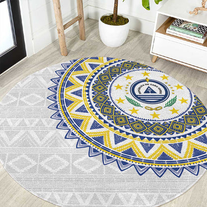 Cape Verde African Tribal Pattern Round Carpet Chest Arm Tattoo