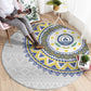 Cape Verde African Tribal Pattern Round Carpet Chest Arm Tattoo