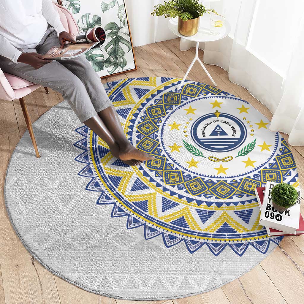 Cape Verde African Tribal Pattern Round Carpet Chest Arm Tattoo