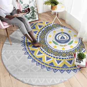 Cape Verde African Tribal Pattern Round Carpet Chest Arm Tattoo