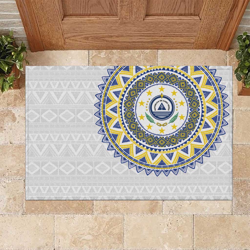 Cape Verde African Tribal Pattern Rubber Doormat Chest Arm Tattoo