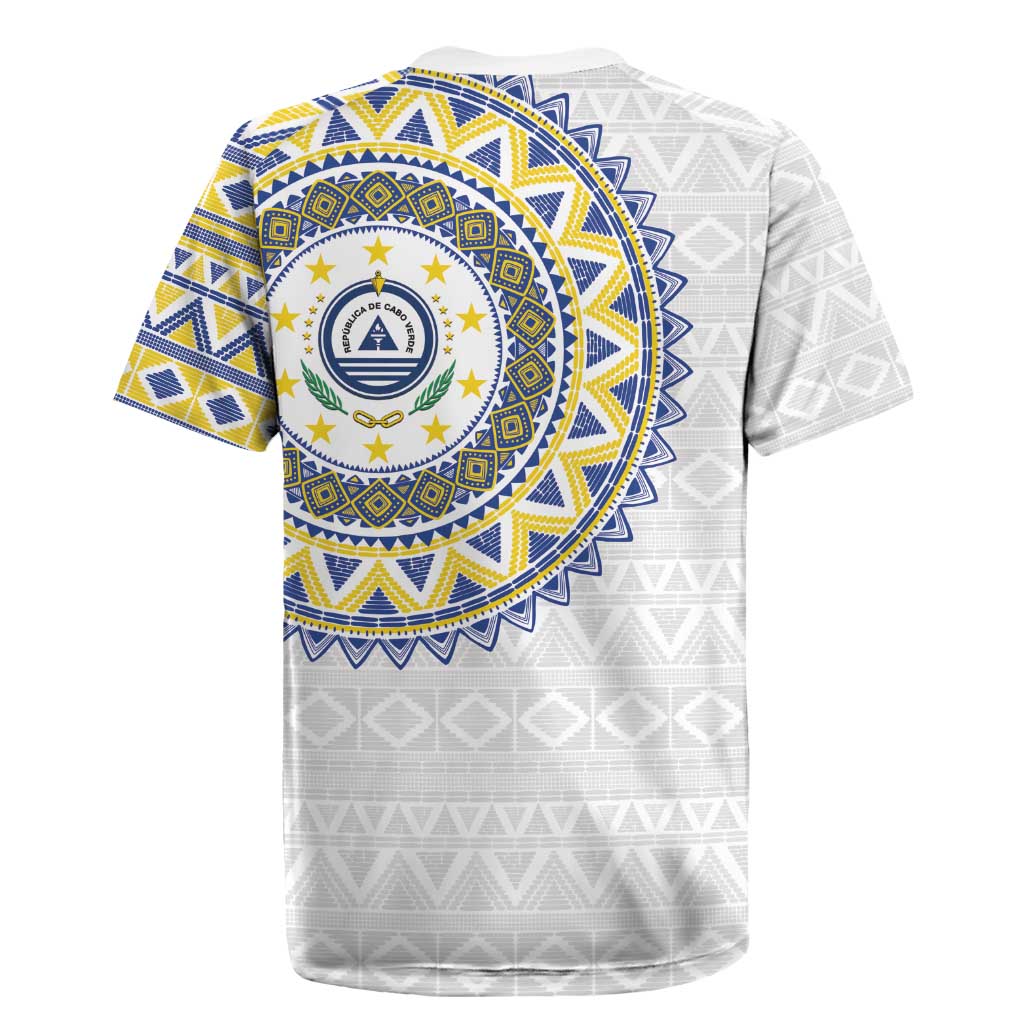 Cape Verde African Tribal Pattern Rugby Jersey Chest Arm Tattoo