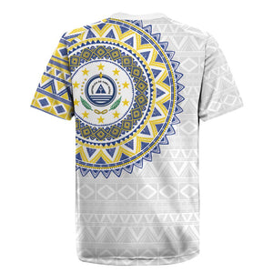 Cape Verde African Tribal Pattern Rugby Jersey Chest Arm Tattoo