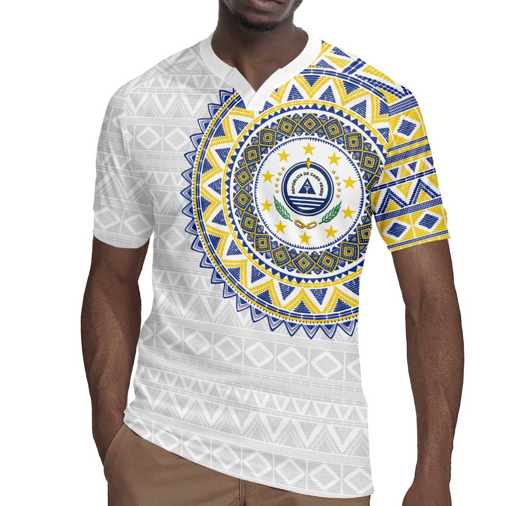 Cape Verde African Tribal Pattern Rugby Jersey Chest Arm Tattoo