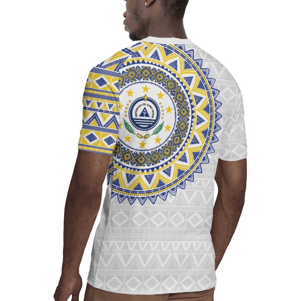 Cape Verde African Tribal Pattern Rugby Jersey Chest Arm Tattoo