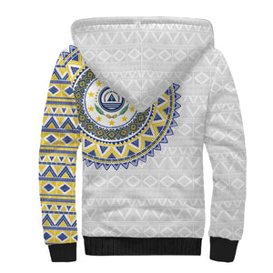 Cape Verde African Tribal Pattern Sherpa Hoodie Chest Arm Tattoo