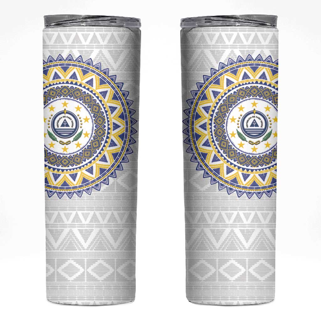 Cape Verde African Tribal Pattern Skinny Tumbler Chest Arm Tattoo