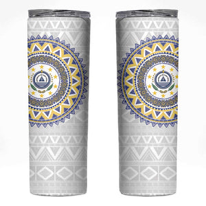 Cape Verde African Tribal Pattern Skinny Tumbler Chest Arm Tattoo