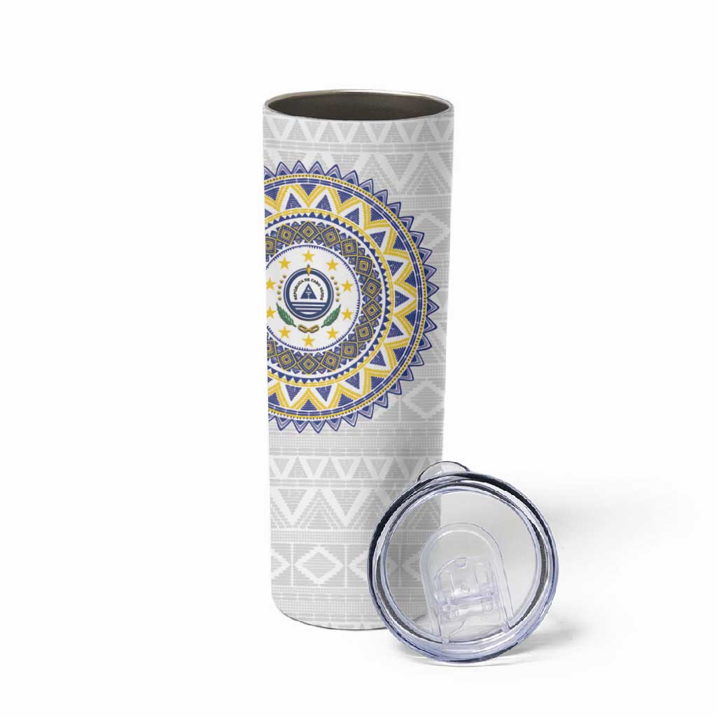 Cape Verde African Tribal Pattern Skinny Tumbler Chest Arm Tattoo
